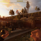 A shot of the house you first reach in Dying Light 2, bathed in early morning sun.